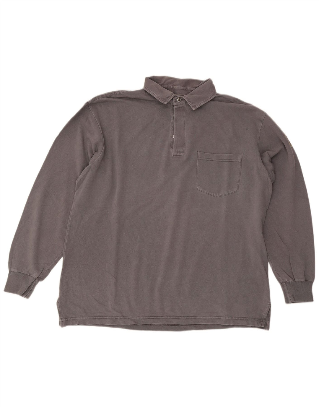 Murphy & Nye Herre Sailmakers Langærmet Loose Fit Polo Shirt Medium Grey