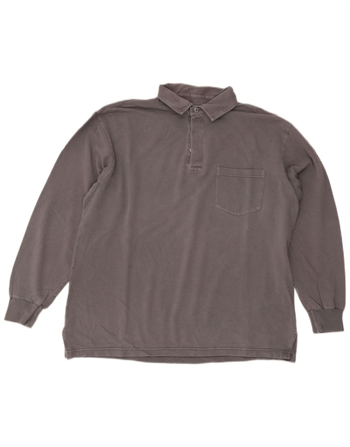 Murphy & Nye Herre Sailmakers Langærmet Loose Fit Polo Shirt Medium Grey