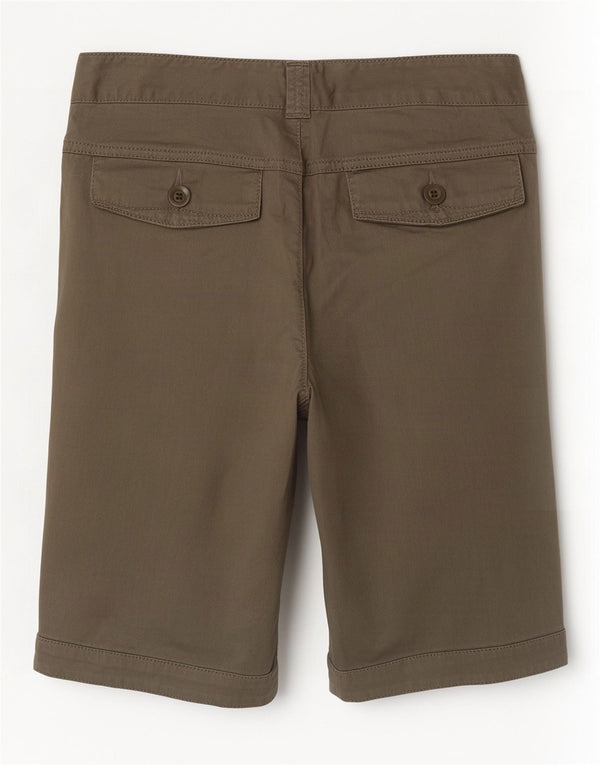 Benetton Casual Shorts til kvinder IT 44 Medium W30 Khaki Bomuld