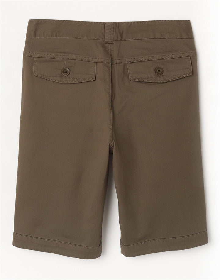 Benetton Casual Shorts til kvinder IT 44 Medium W30 Khaki Bomuld