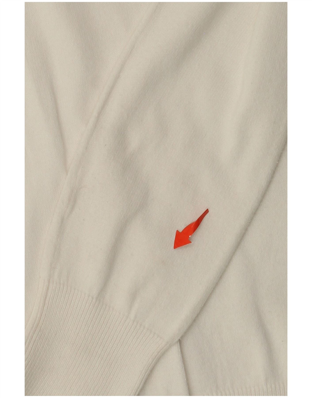 ZARA Dame V-hals sweater UK 14 Large White