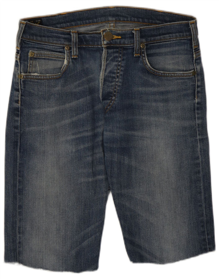 Lee Herre Powell Denim Shorts W30 Medium Blue Bomuld