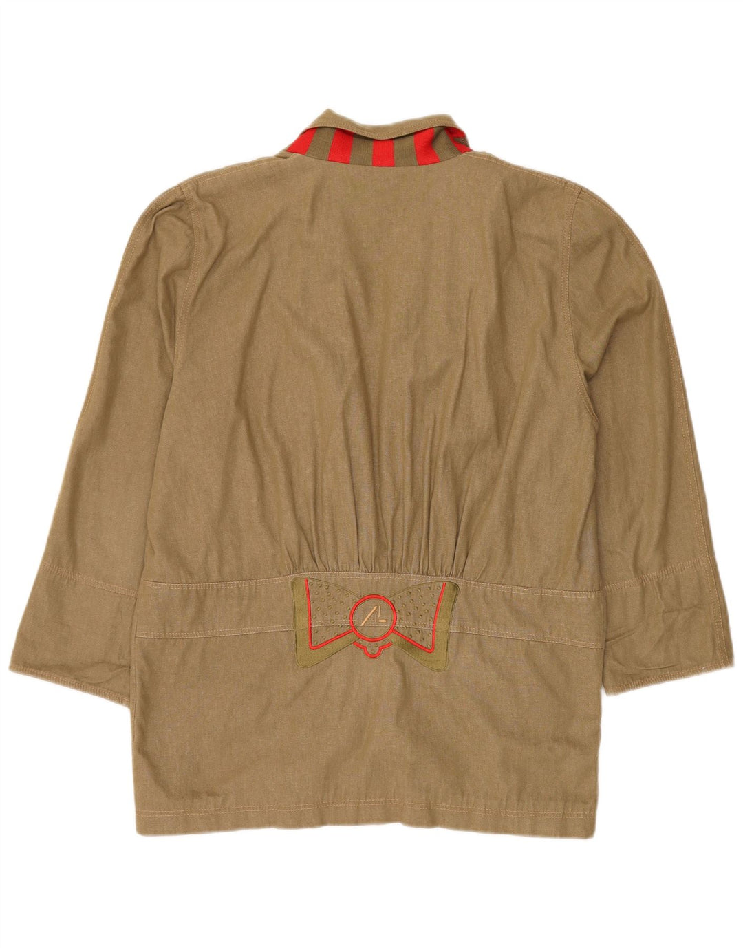 Vintage Dame Longline 3 Button Blazer Jacket IT 42 Medium Green Bomuld