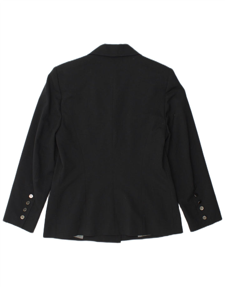 Cacharel Dame Dobbeltradet Blazer Jacket IT 38 XS Sort Polyester