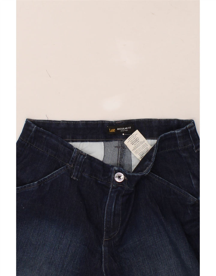 LEE Womens Mid Rise Regular Fit Denim Shorts US 6 Medium W30  Navy Blue Vintage Lee and Second-Hand Lee from Messina Hembry 