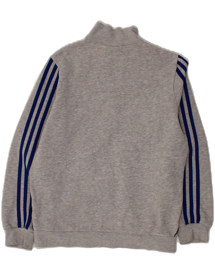 ADIDAS Boys Tracksuit Top Jacket 11-12 Years Grey Cotton Vintage Adidas and Second-Hand Adidas from Messina Hembry 