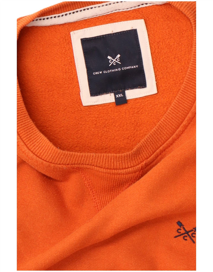 CREW TØJ Herre Sweatshirt Jumper 2XL Orange Bomuld
