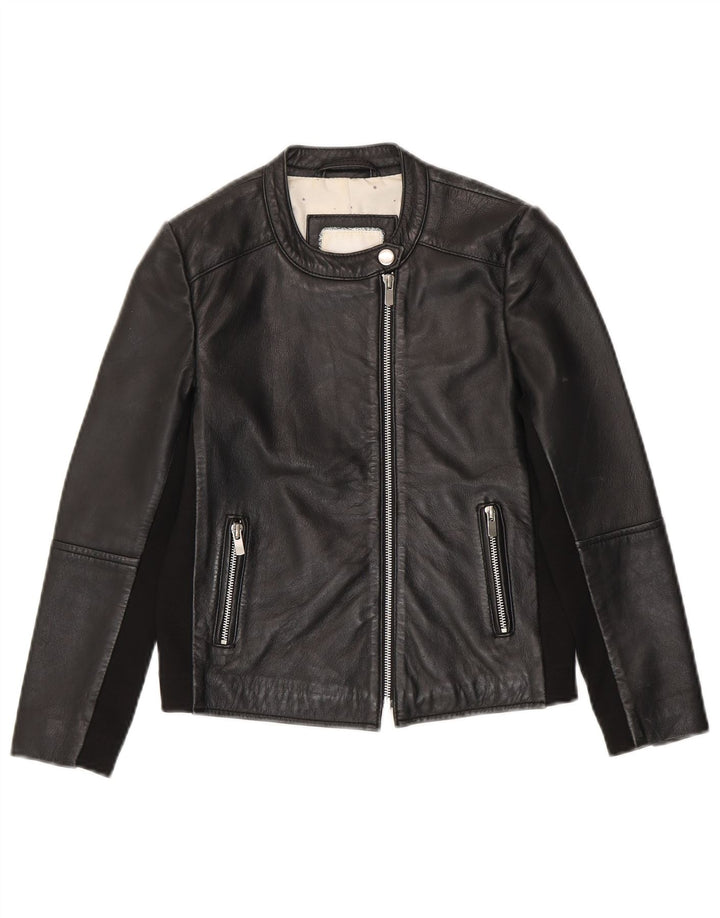 Mango Girls Biker Læderjakke 9-10 År Sort