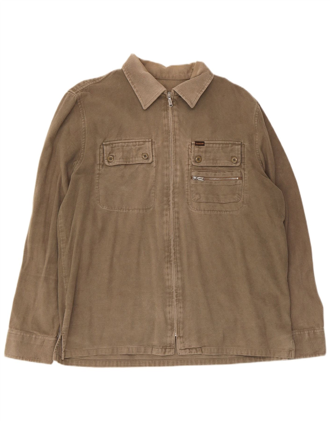Gas Herre Overshirt Skjorte Large Khaki