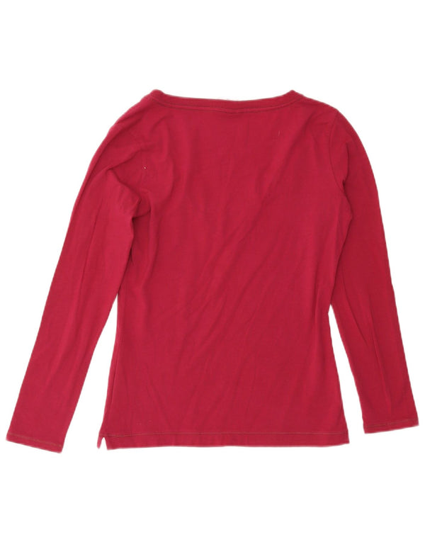 Champion Womens Heritage Classics Top Langærmet UK 10 Small Maroon Cotton