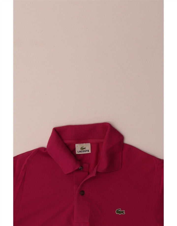 LACOSTE Poloshirt til mænd størrelse 3 Lille Pink Bomuld