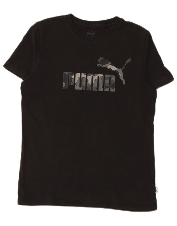 PUMA drenge grafisk t-shirt top 13-14 år sort