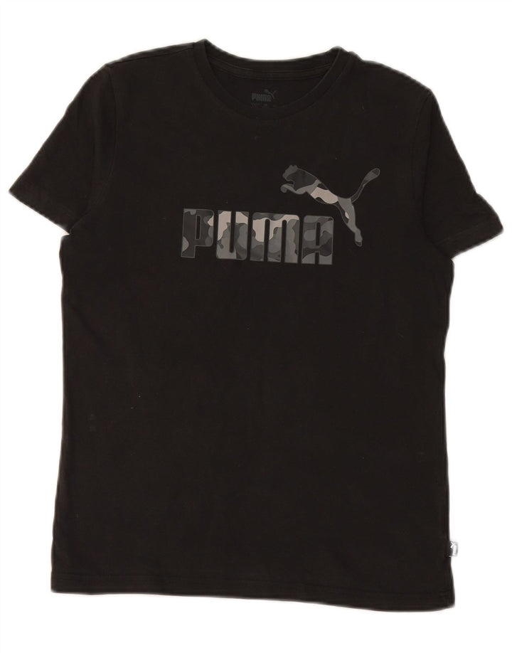 PUMA drenge grafisk t-shirt top 13-14 år sort