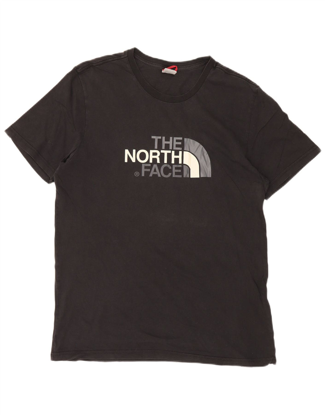 THE NORTH FACE Herre Grafisk T-Shirt Top Stor Sort Bomuld
