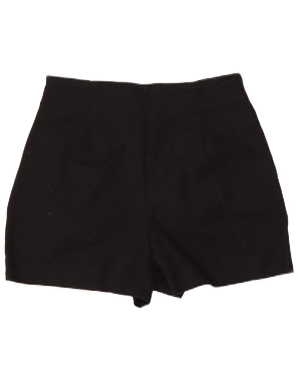 Zara Dame High Waist Hot Pants Medium W28 Sort