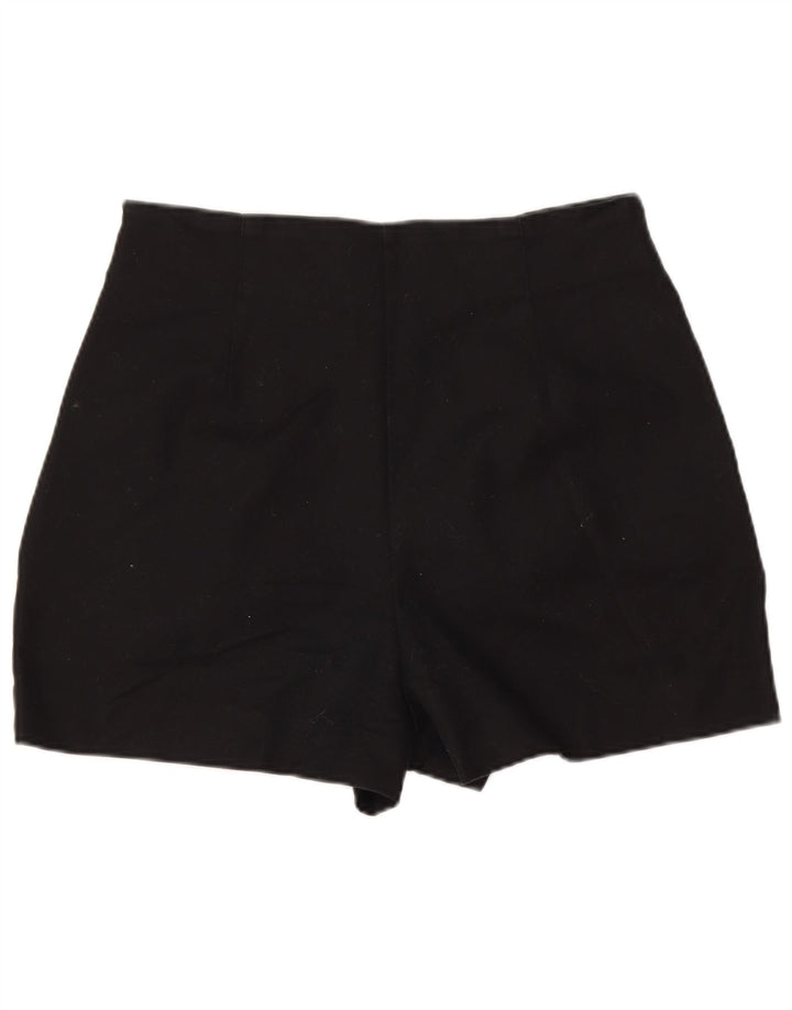 Zara Dame High Waist Hot Pants Medium W28 Sort
