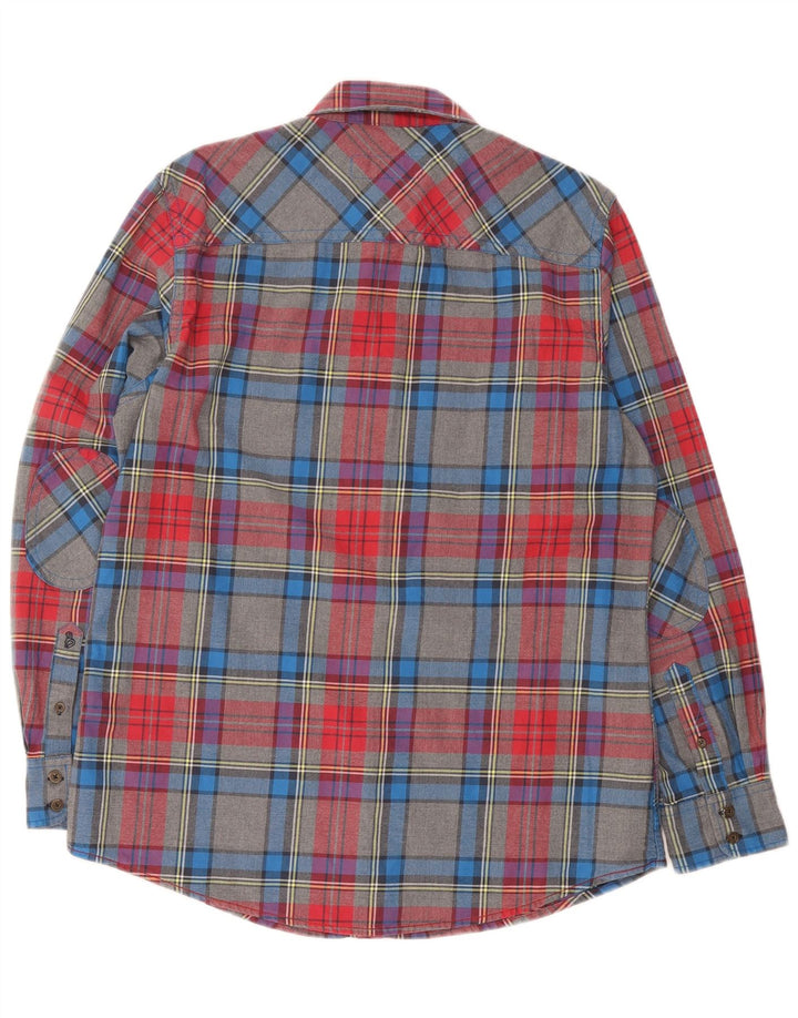Boden Herre Flanelskjorte Stor Flerfarvet Plaid Bomuld