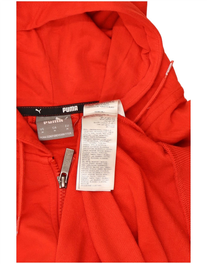 Puma Hættetrøje med lynlås til mænd Medium rød bomuld