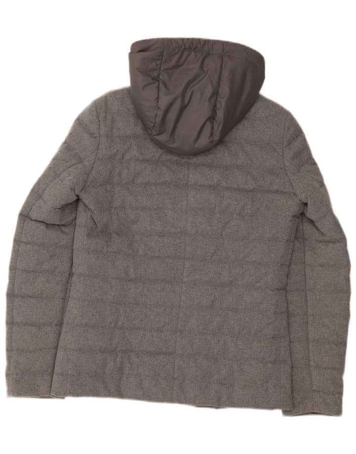 Conte of Florence Dame hætteblazer polstret jakke IT 42 Medium Grey