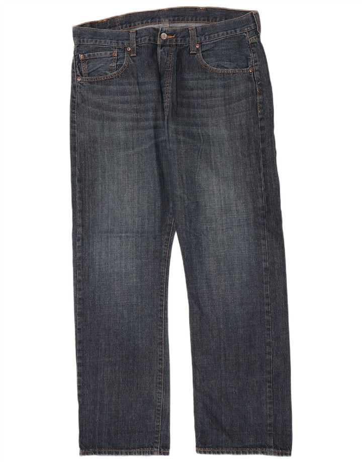 Levi's Herre 501 lige jeans W38 L32 blå bomuld