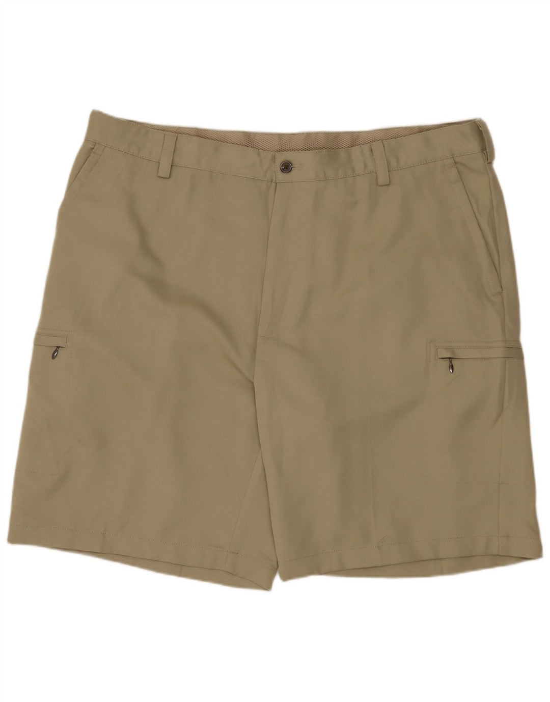 IZOD Herre Cargo Shorts W40 XL Beige Polyester