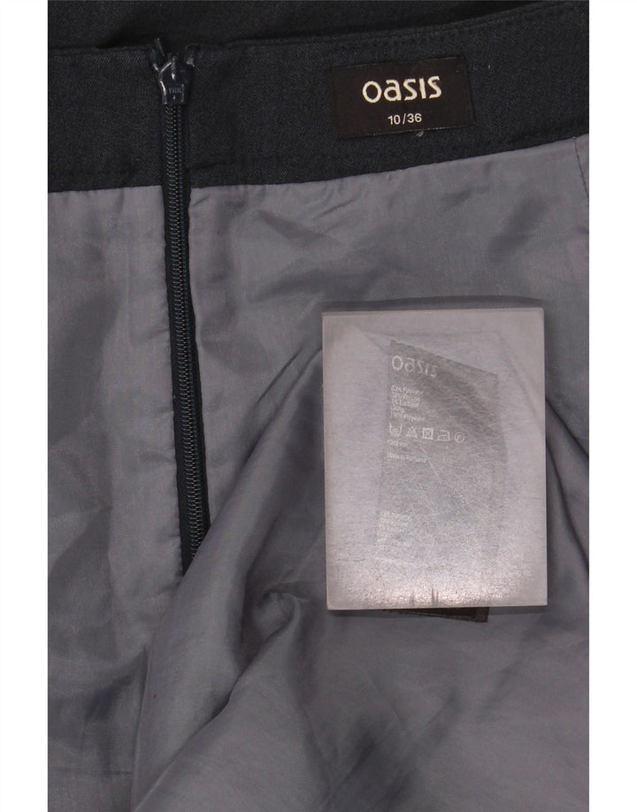 Oasis Womens Pencil Skirt UK 10 Small W28 Navy Blue Polyester