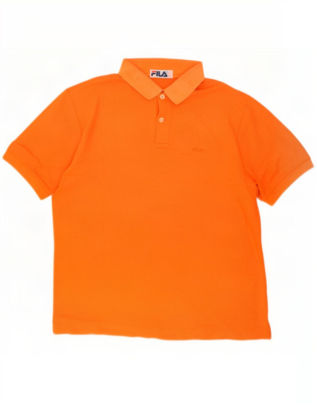 Fila Herre Polo Shirt IT 46 Lille Orange Bomuld