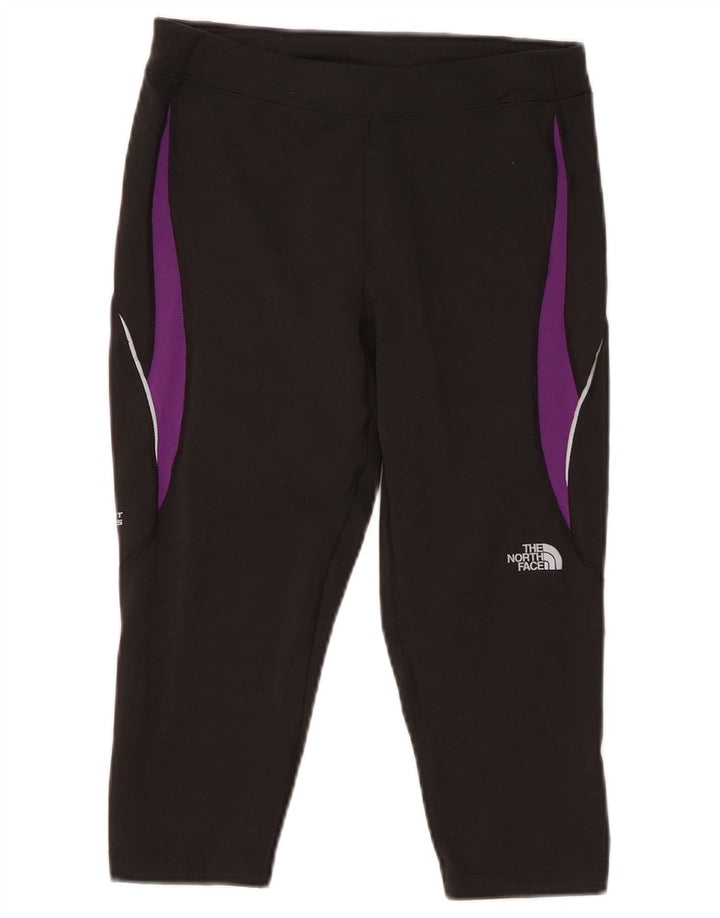 The North Face Dame Capri Leggings UK 14 Medium Sort Colourblock