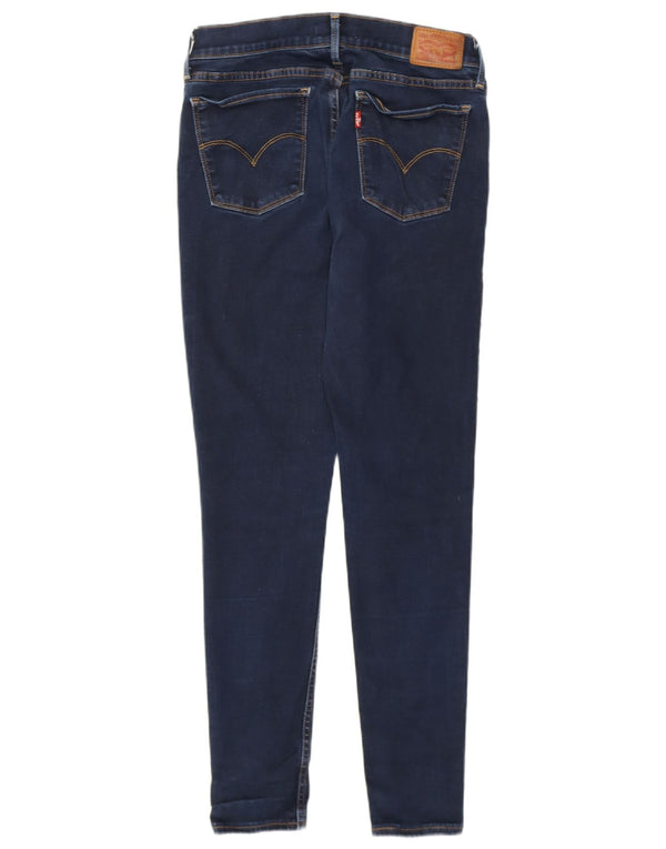 LEVI'S Dame 710 Super Skinny Jeans W29 L28 Marineblå Bomuld