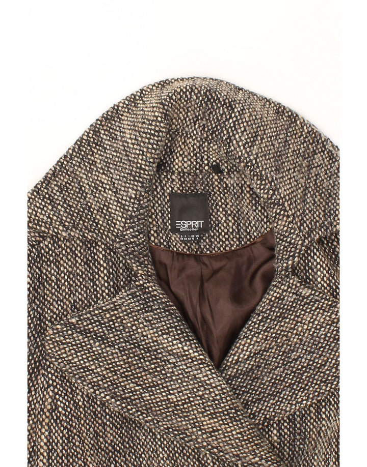 ESPRIT Womens Overcoat UK 12 Medium  Grey Flecked Vintage Esprit and Second-Hand Esprit from Messina Hembry 