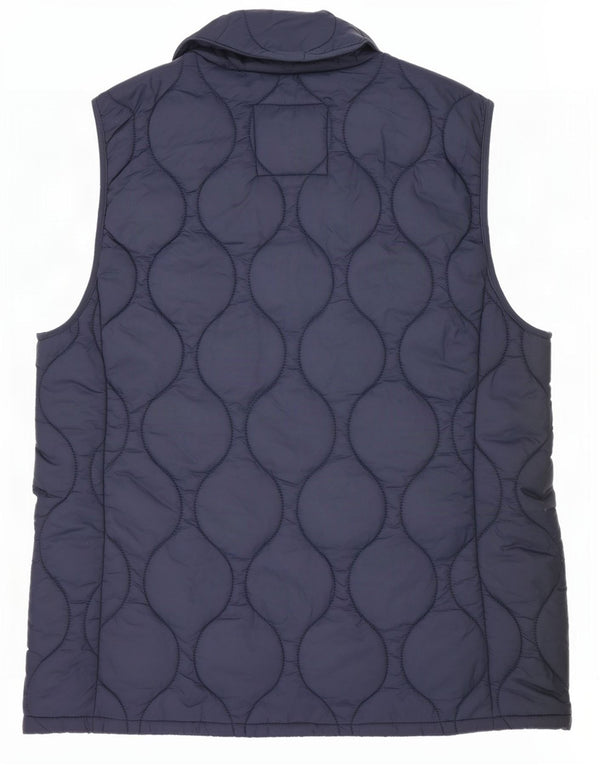 Besætningstøj Dame Polstret Gilet UK 14 Large Navy Blue Nylon