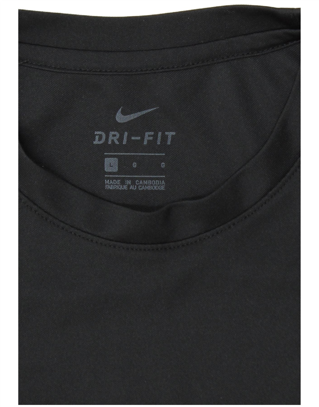 Nike Herre Dri Fit T-Shirt Top Stor Sort