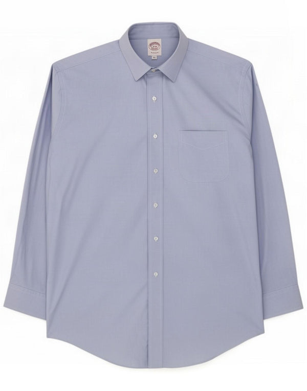 Brooks Brothers Herre Traditional Fit skjorte størrelse 16 Large Blue Cotton