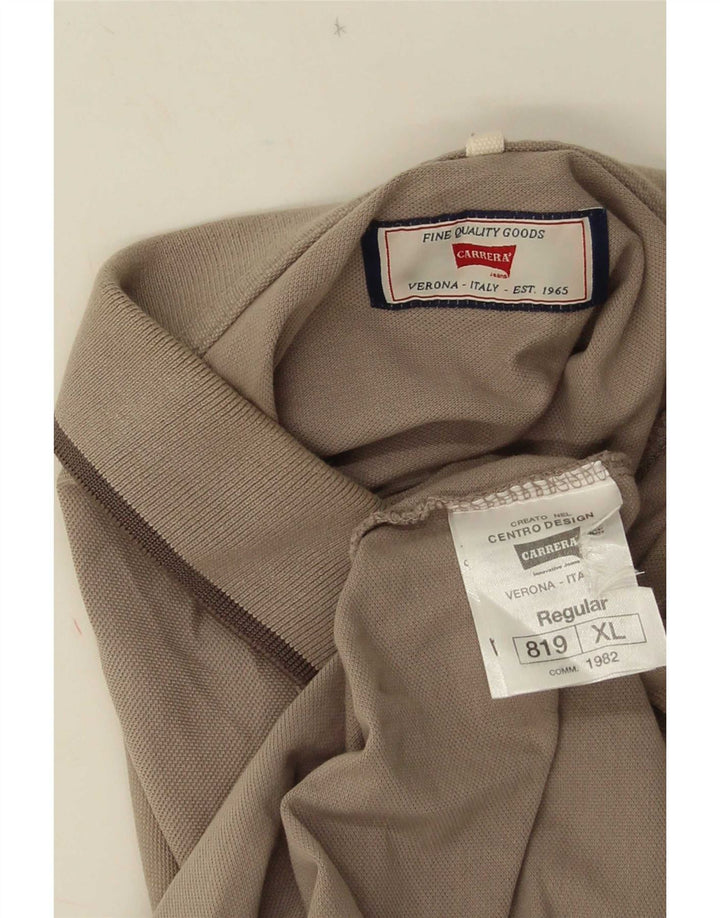 Carrera herre poloshirt XL brun bomuld