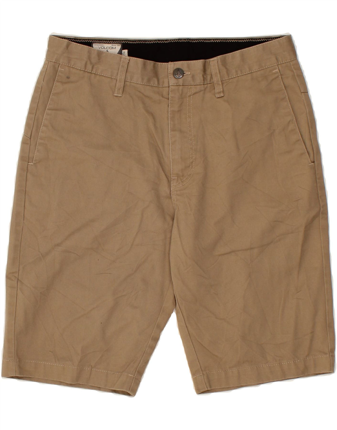 VOLCOM Mens Chino Shorts W29 Small Beige Cotton Vintage Volcom and Second-Hand Volcom from Messina Hembry 