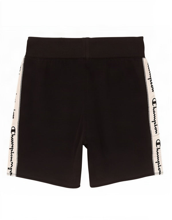 Champion Herre grafiske sportsshorts Small Black Colourblock Bomuld
