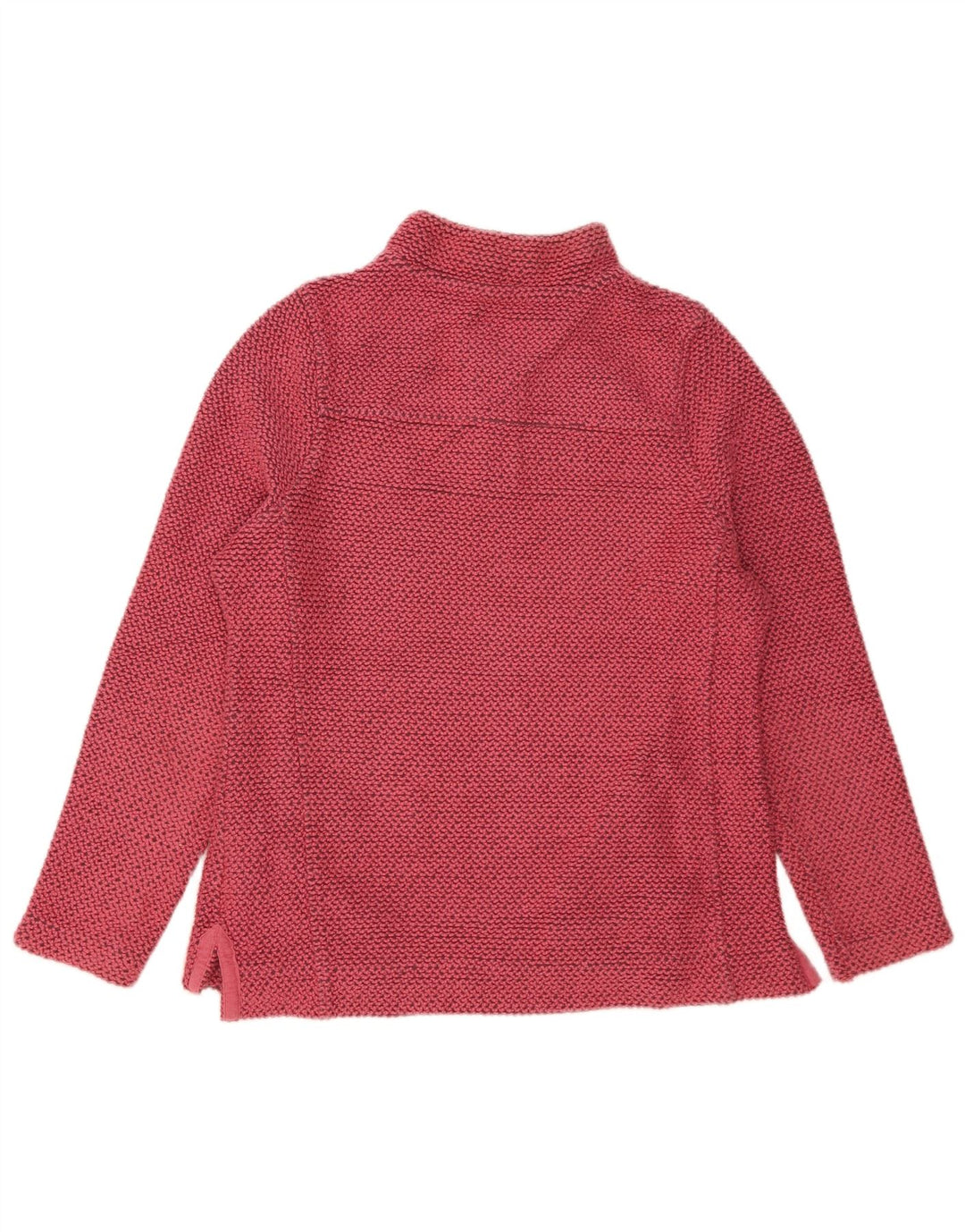 Weird Fish Womens Zip Neck Sweatshirt Jumper UK 10 Small Pink Flecked