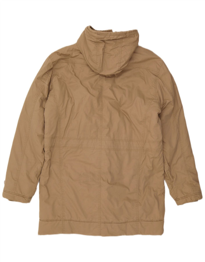Wrangler Herre Hooded Parka Jacket UK 44 2XL Beige Polyamid