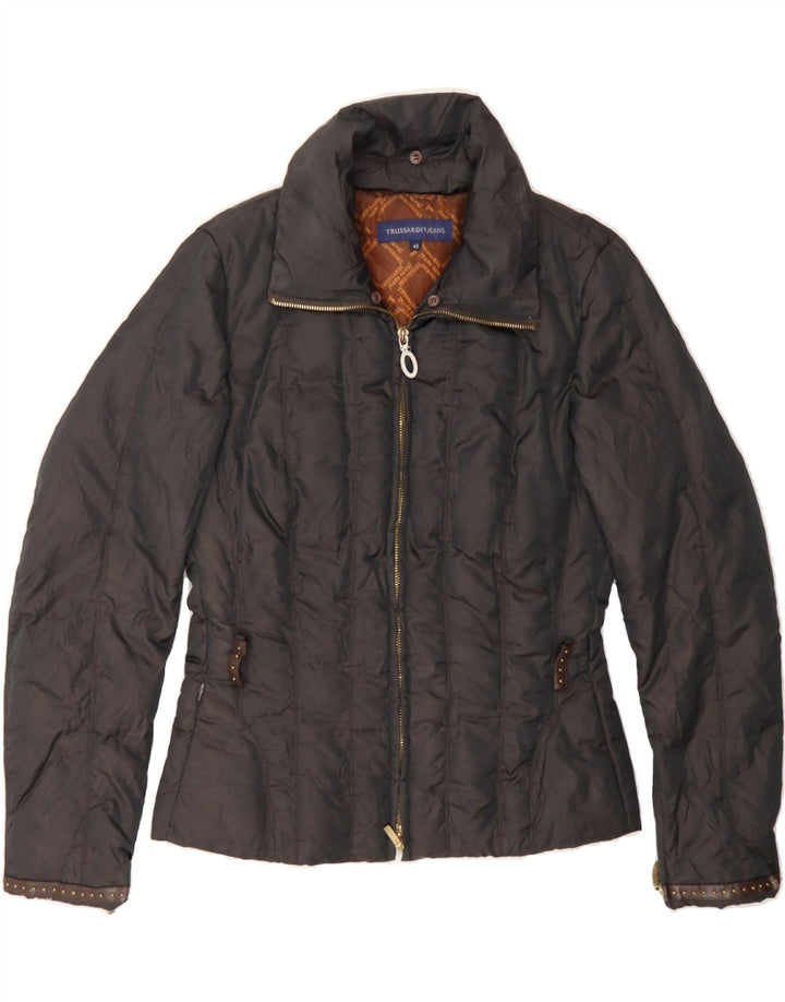TRUSSARDI Womens Padded Jacket IT 42 Medium Black Polyamide Vintage Trussardi and Second-Hand Trussardi from Messina Hembry 