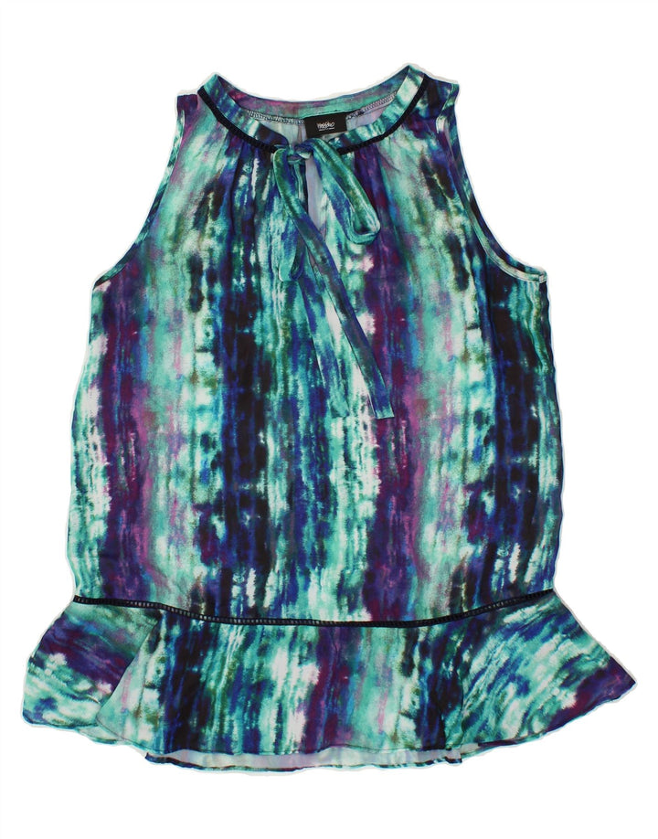 MOSSIMO Womens Sleeveless Blouse Top UK 10 Small Multicoloured Tie Dye Vintage Mossimo and Second-Hand Mossimo from Messina Hembry 