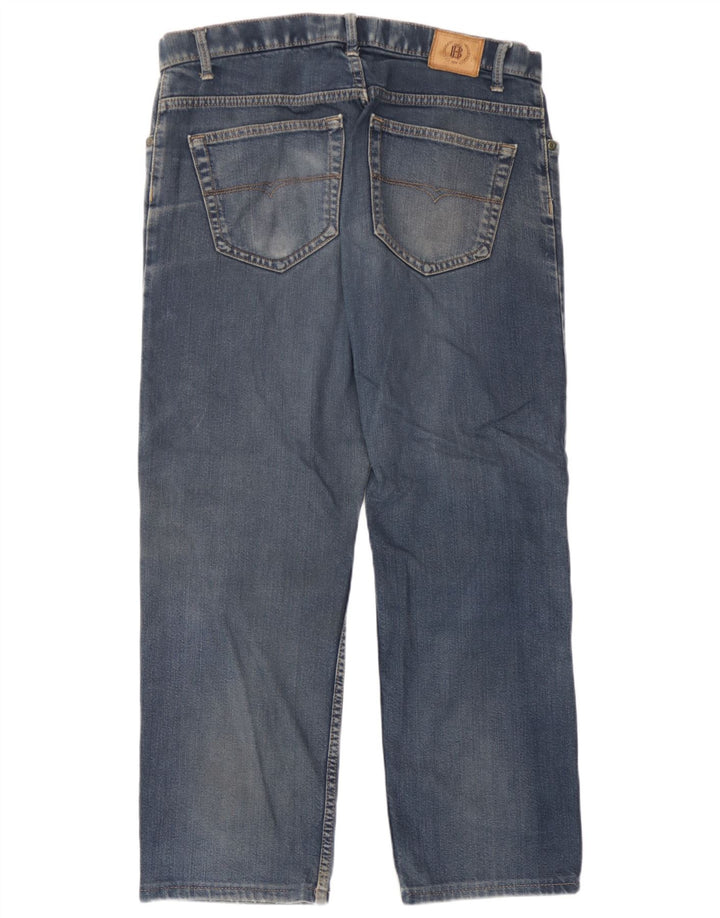 Marks & Spencer lige jeans til kvinder W34 L25 blå bomuld
