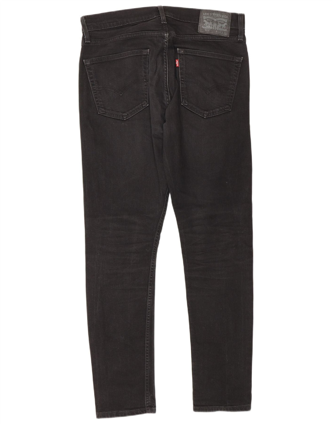 Levi's Herre 512 Slim Tapered Jeans W33 L32 Grå Bomuld