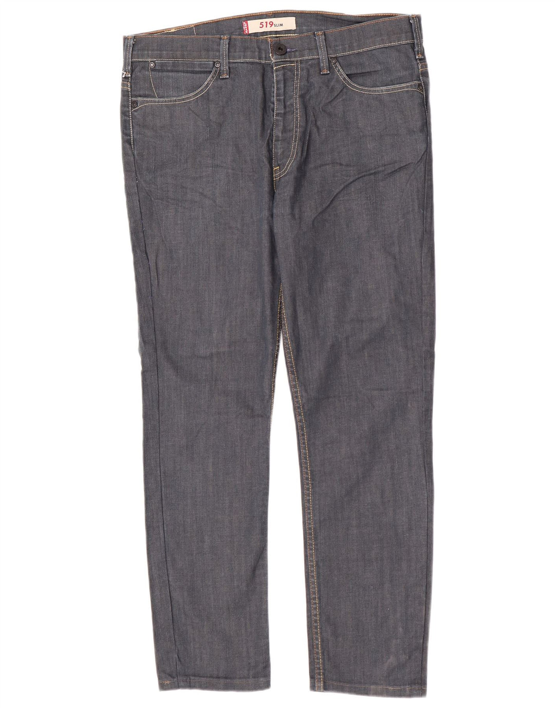 Levi's Herre 519 Slim Jeans W36 L29 Marineblå Bomuld