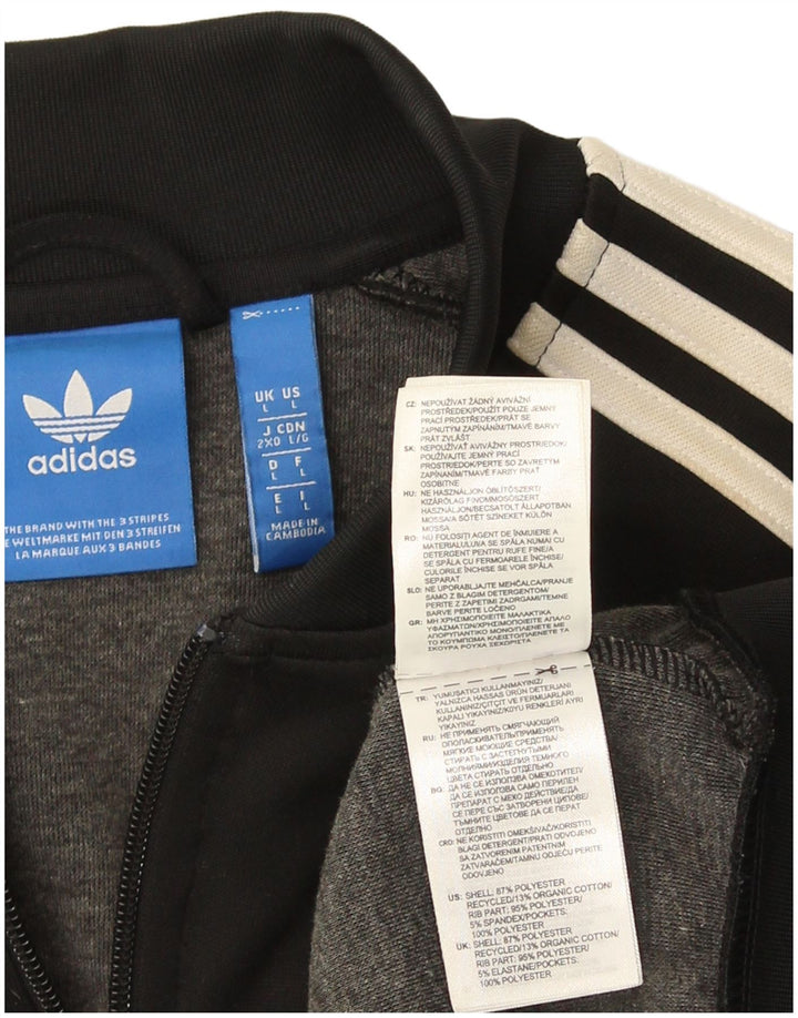 Adidas Træningsdragt til mænd, topjakke, stor sort polyester