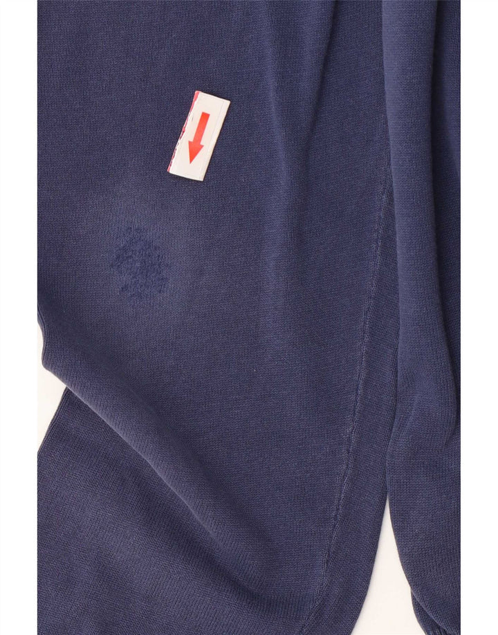 Massimo Dutti Herre Crew Neck sweater Medium Navyblå Bomuld