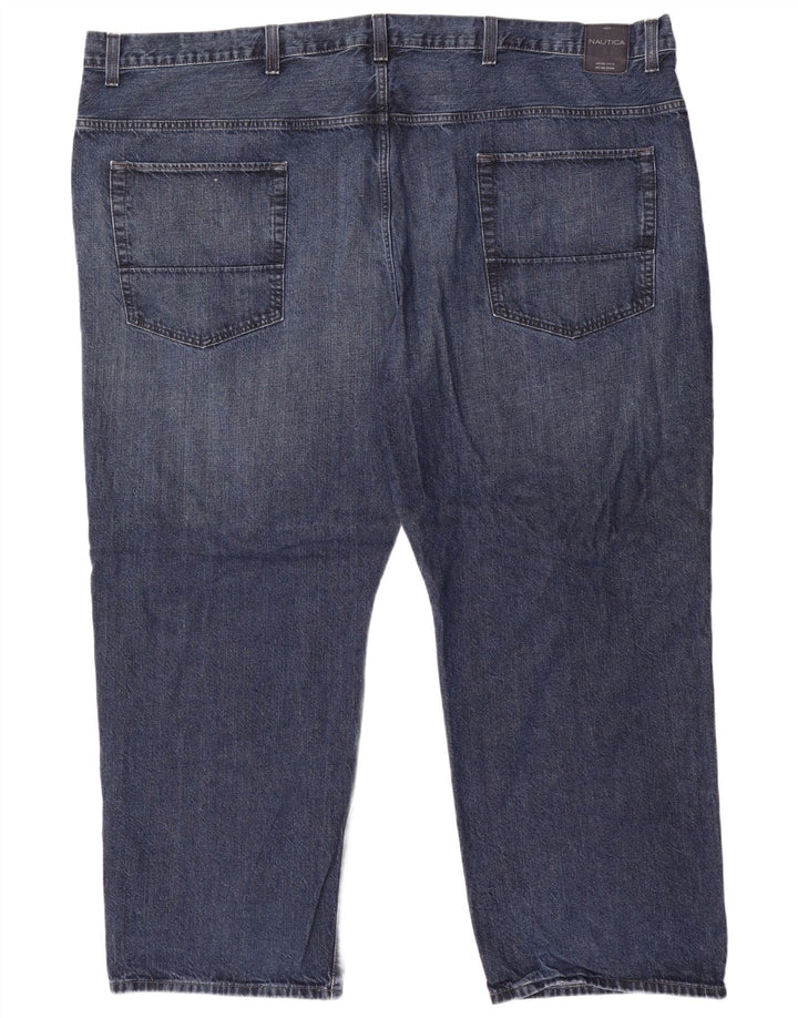 NAUTICA Straight Jeans til mænd W54 L32 Blå Bomuld