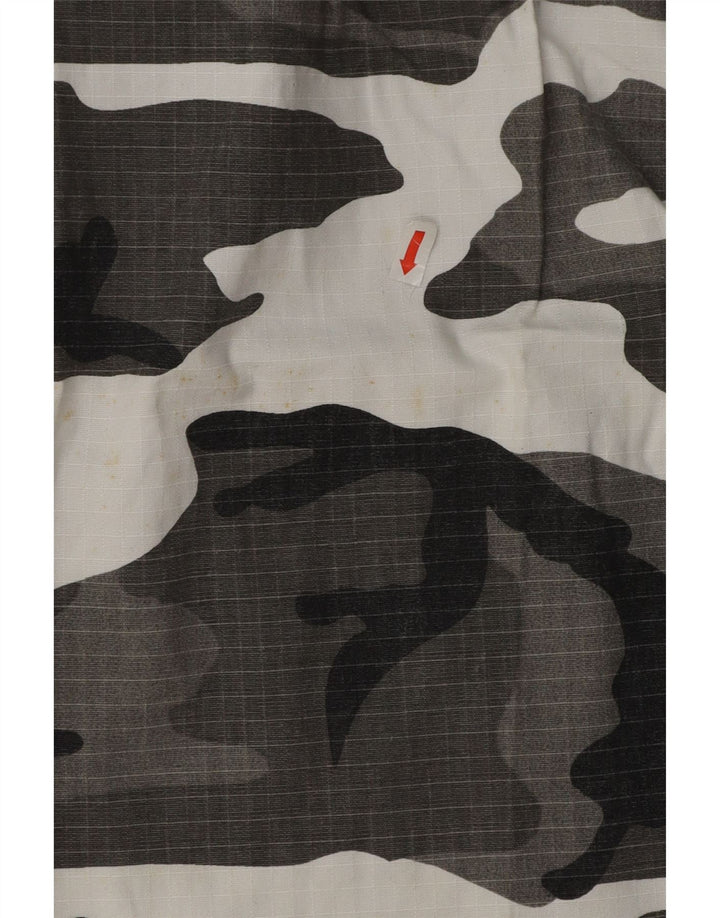Vintage dame jogger cargo bukser IT 44 Medium W30 L31 Grå Camouflage