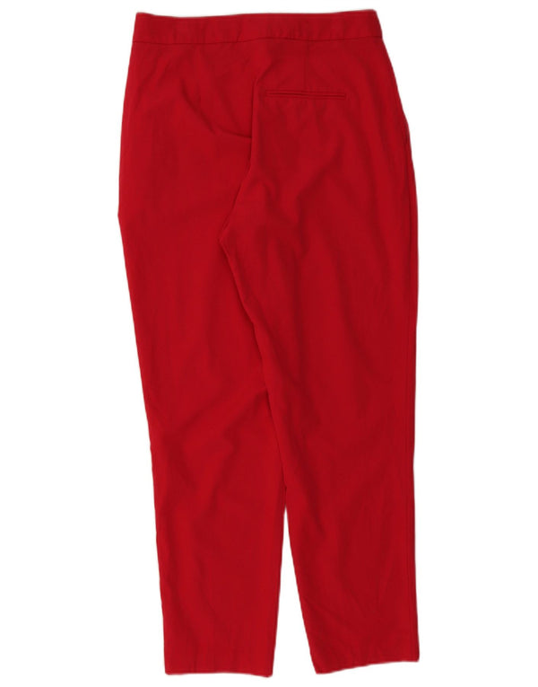 Topshop Dame Slim Chino Bukser UK 10 Small W28 L28 Rød Polyester