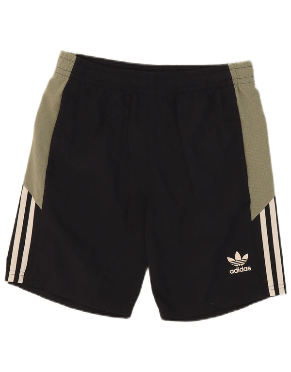 Adidas Boys Sports Shorts 13-14 år Sort Colourblock Nylon