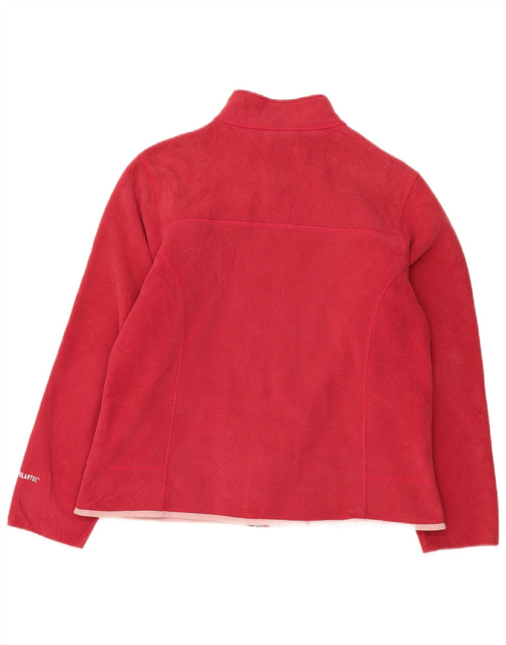 L.L.Bean Dame Oversized Fleecejakke UK 10 Lille Rød Polyester